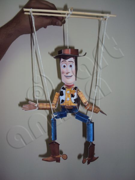 Marionete do Boneco Woody - Toy story - Animaart